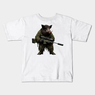 Sniper Wild Boar Kids T-Shirt